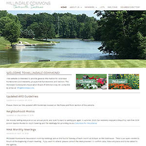 Screen capture of Hillindale Commons website