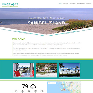 Screen capture of Sanibel Pointe website