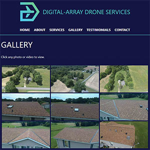 Screen capture of Digital-Array Drone Services website