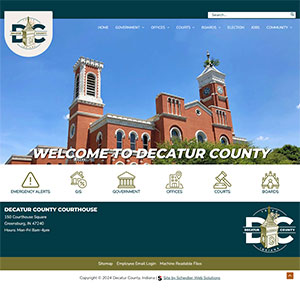 Screen Capture of Decatur County website