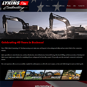 Screen Capture of Lykins Contracting website