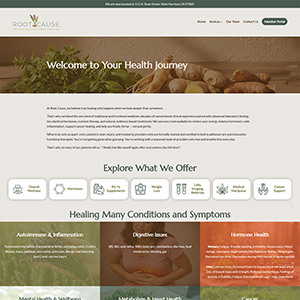 Screen capture of Root Cause website