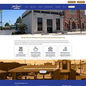 Screen capture of First Federal Savings & Loan website